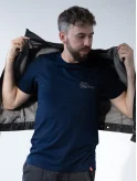 PERNER Pánske tričko AGEN navy, Koleje