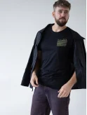SVATÝ Pánske tričko AGEN čierne Tkanina