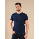 DAVOS Pánske tričko slim navy