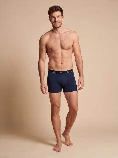 DOMINGO Pánske merino boxerky navy 3XL