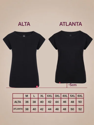 ATLANTA Dámske tričko čierne