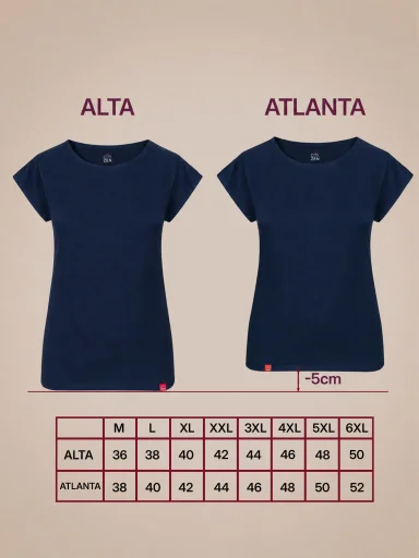 ATLANTA Dámske tričko navy
