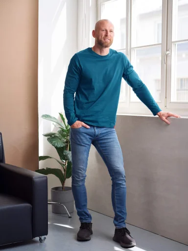 DENVER Pánske tričko modrozelené 3XL