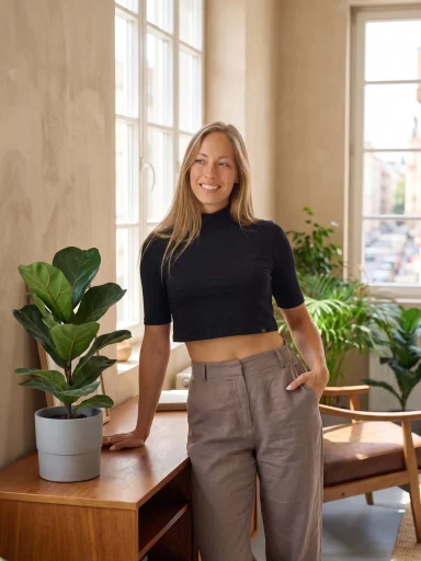 LUCCA Dámsky crop top čierny 40