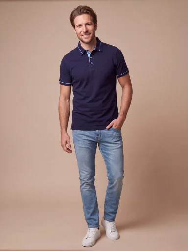 SPARKS Výhodná sada 2 pánskych polokošieľ navy-sv.modrá a čierna-červená 3XL