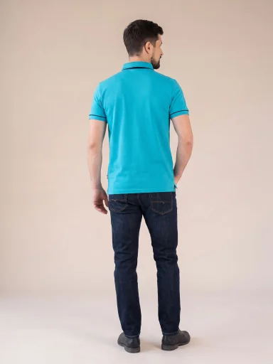 ANTONY Pánska polokošeľa azúrová/NAVY