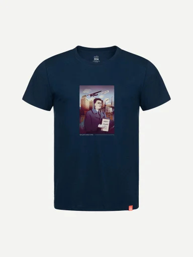 BAŤA Pánske tričko AGEN navy 3XL