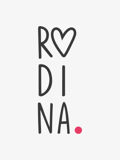 ALTA Dámské tričko biele s potlačou Rodina