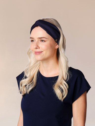 ČELENKA turbanová navy