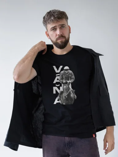 VÁŇA Pánske tričko AGEN čierne Vítěz
