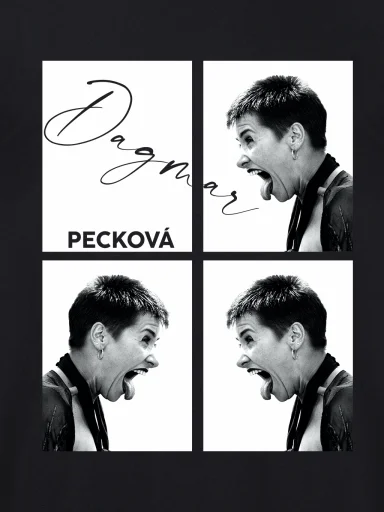 PECKOVÁ Pánske tričko AGEN čierne Kvartet 3XL