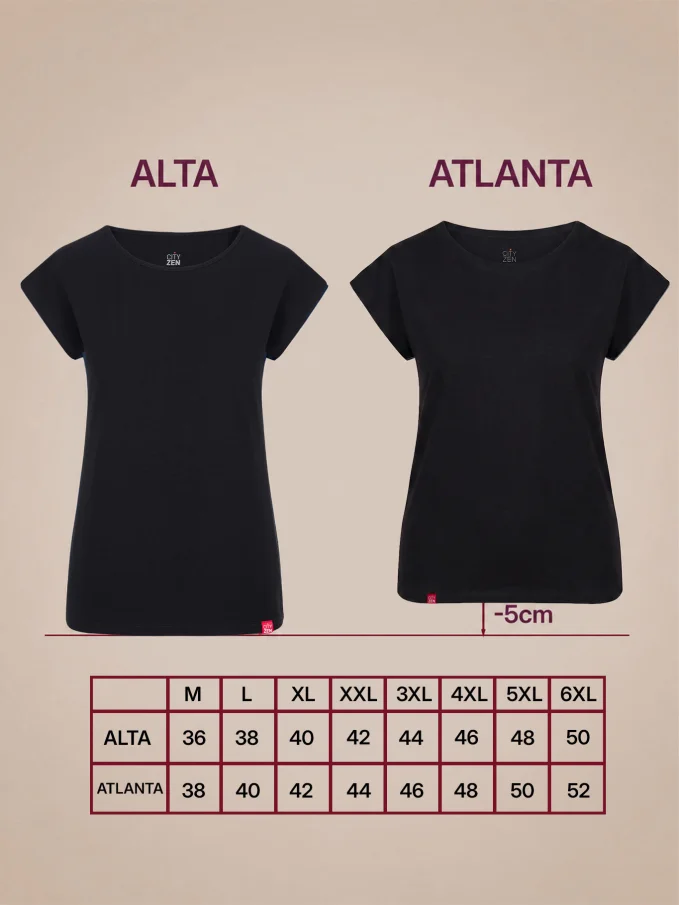 ATLANTA Dámske tričko čierne
