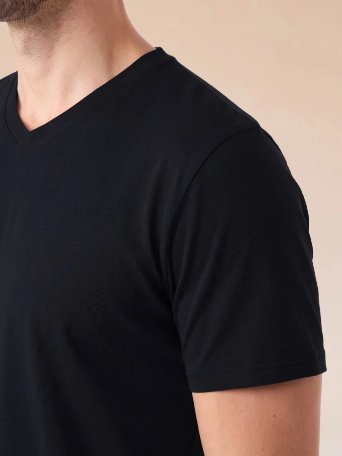 BONDY Pánske triko čierne 4XL