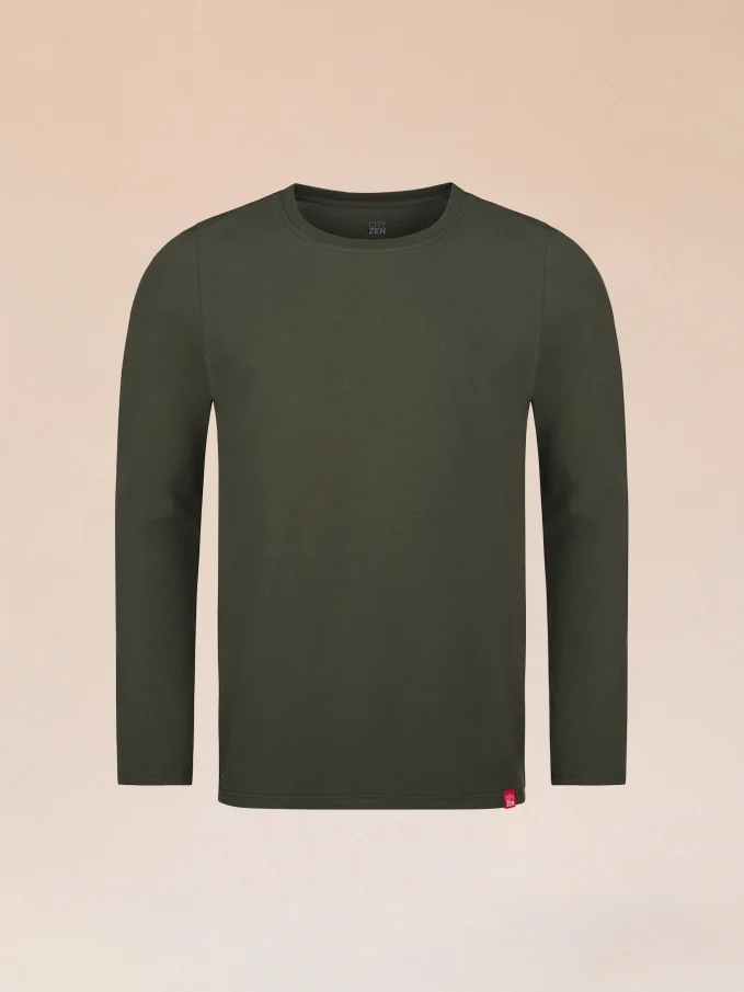 CALI Pánske tričko dark khaki