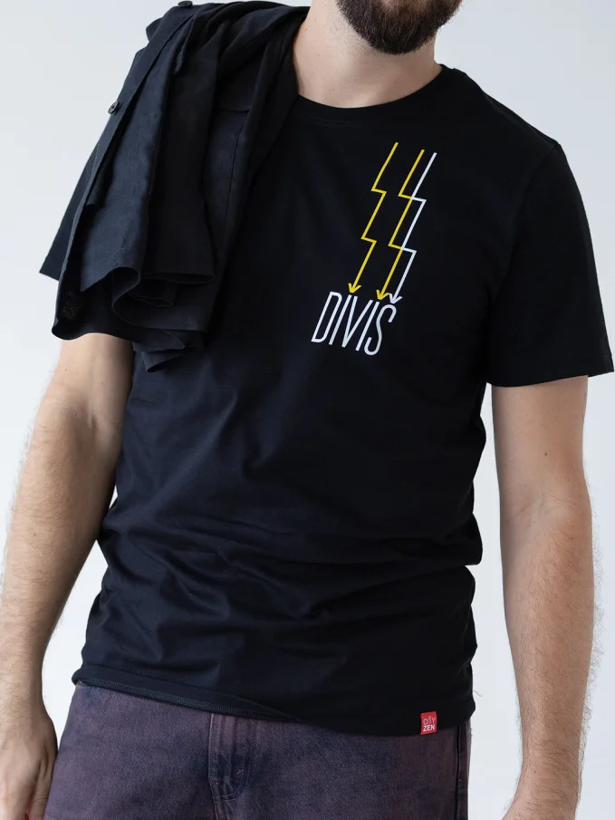 DIVIŠ Pánske tričko AGEN čierne M