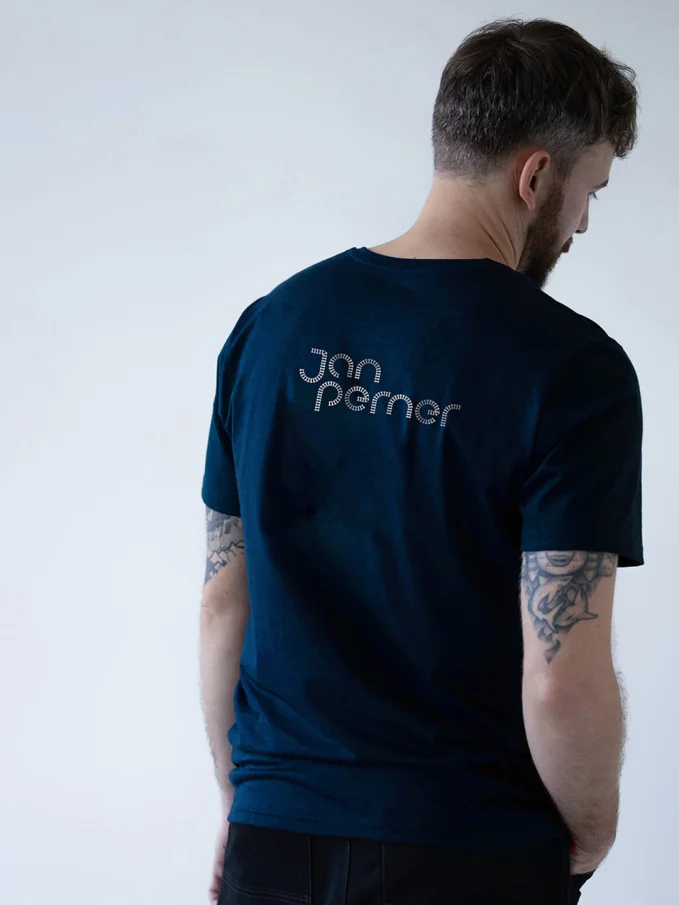 PERNER Pánske tričko AGEN navy, Koľaje L