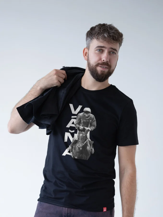 VÁŇA Pánske tričko AGEN čierne Vítěz