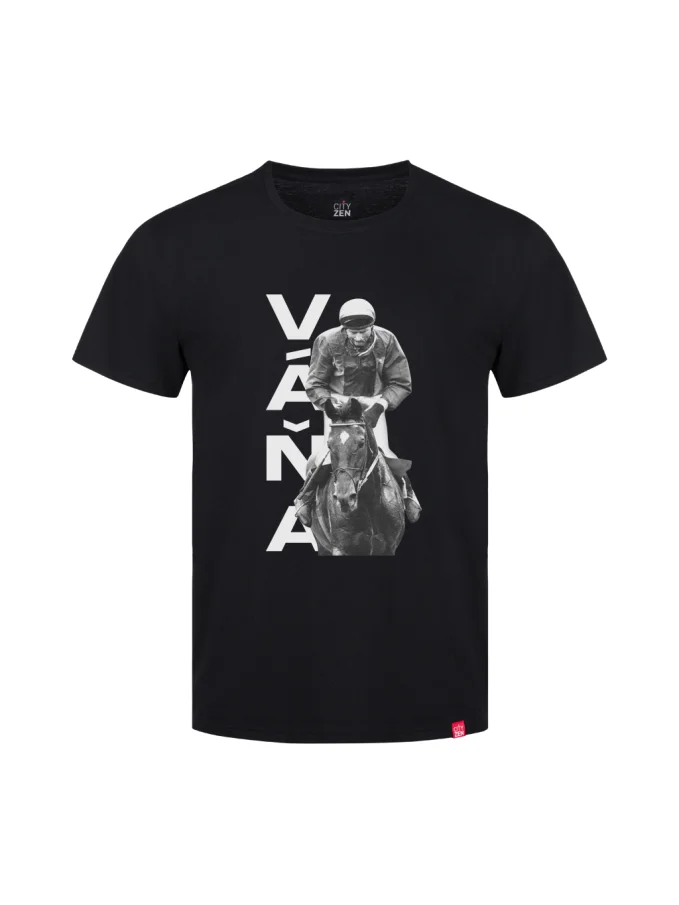 VÁŇA Pánske tričko AGEN čierne Vítěz