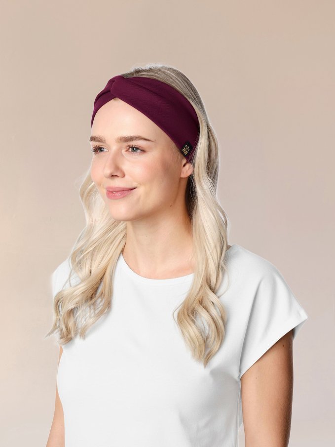 ČELENKA turbanová bordová