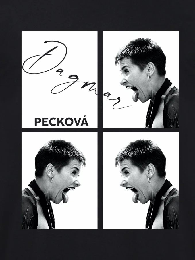 PECKOVÁ Pánske tričko AGEN čierne Kvartet 3XL