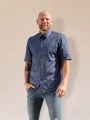 BARI Pánska košeľa regular fit tmavomodrá so vzorom