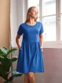 ALBA Dámske šaty kráľovsky modré 38-40