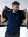 PERNER Pánske tričko AGEN navy, Koľaje L