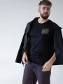 SVATÝ Pánske tričko AGEN čierne Tkanina M